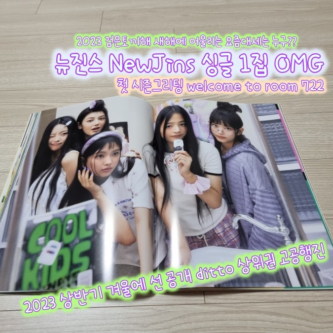 [音楽と癒し] NewJeans 1stシングルOMG / 2023 NewJeansシーグリ Welcome to Room 722 (黒うさぎ年の)