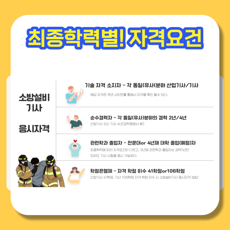 소방쌍둥이기술자 지원자격은 학력이나 경력이 없어도 온라인으로 채울 수 있습니다.