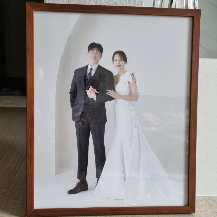  [웨딩 액자] 수원 대형 액자에서 저렴하게 비포원 스튜디오 액자 갈이 완료