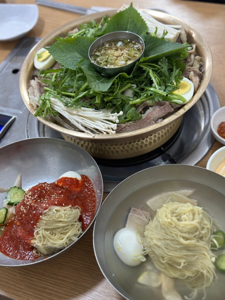 미쉐린 가이드 서울 맛집 진미평양냉면 방문후기 (가격, 주차, 어복쟁반, 물냉면, 비빔냉면, 논현동 맛집, 별관, 웨이팅)