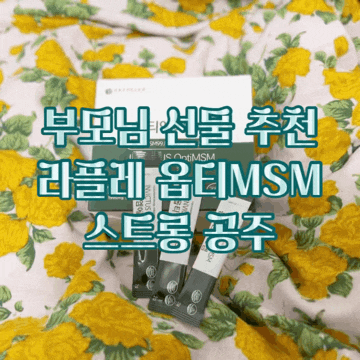  라플레 옵티MSM 부모님선물, 출산선물 추천 MSM효능 알아보기