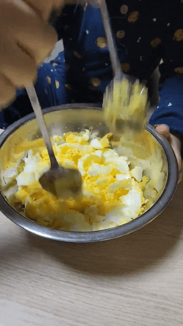  주말 아이랑 건강 간식 만들기 에그마요 샌드위치 만들기