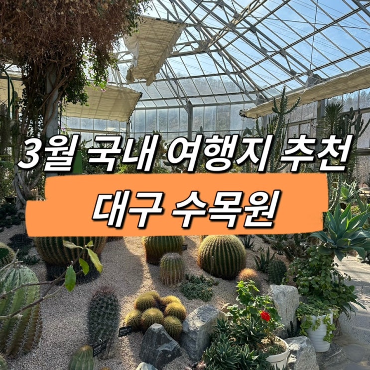  3월 국내 여행지 추천, 다양한 식물을 볼 수 있는 대구 수목원