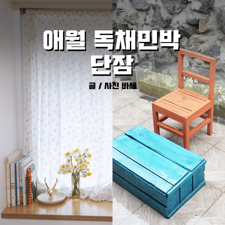  제주 감성숙소, 애월 단잠 장기숙소 딱이야