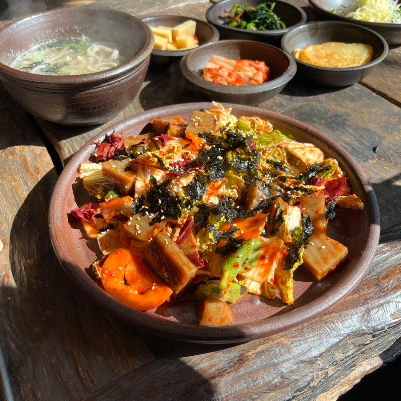 제주 비건 한정식 전문점/찻집 다사니(연잎밥, 비빔밥, 도토리묵) 2