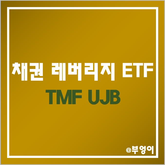 미국 채권 레버리지 ETF - TMF, UJB 주가 및 배당 수익률 (국채 및 하이일드 관련주) 미국 채권 레버리지 ETF - TMF, UJB 주가 및 배당 수익률 (국채 및 하이일드 관련주)