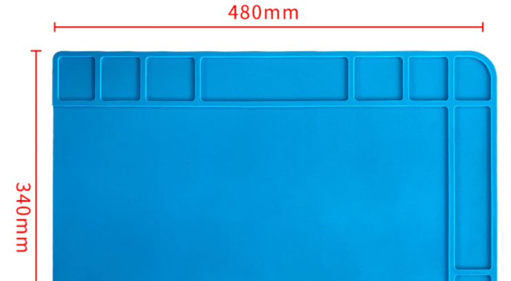  S-160 실리콘 패드 데스크 플랫폼 45x30cm 납땜 스테이션 철 전화 PC 수리 자기 단열 매트 (4,000건 판매)