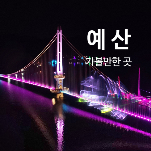  충남 예산에서 먹고 놀기 예산시장  예당호 출렁다리 어죽 가볼만한 곳 코스 추천