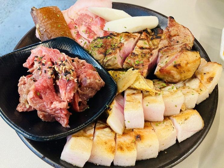  해운대 장산 맛집 초벌구이 고기집 통바지 본점