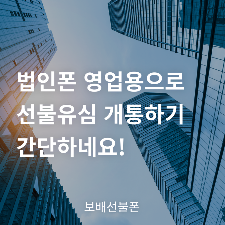법인폰 영업용으로 선불유심 개통하기 간단하네요! 법인폰 영업용으로 선불유심 개통하기 간단하네요!