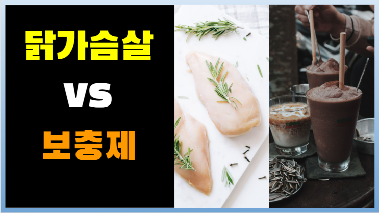  닭가슴살과 보충제 어떤게 더 근육성장에 도움이 될까?