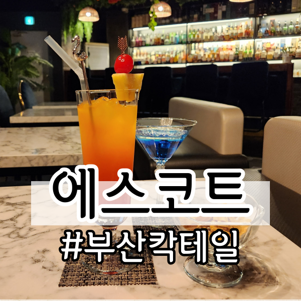 부산 분위기 술집 / 부산 칵테일 <에스코트> (데낄라 썬라이즈, HOON's 뭉게구름, 멜론하몽, 카나페)