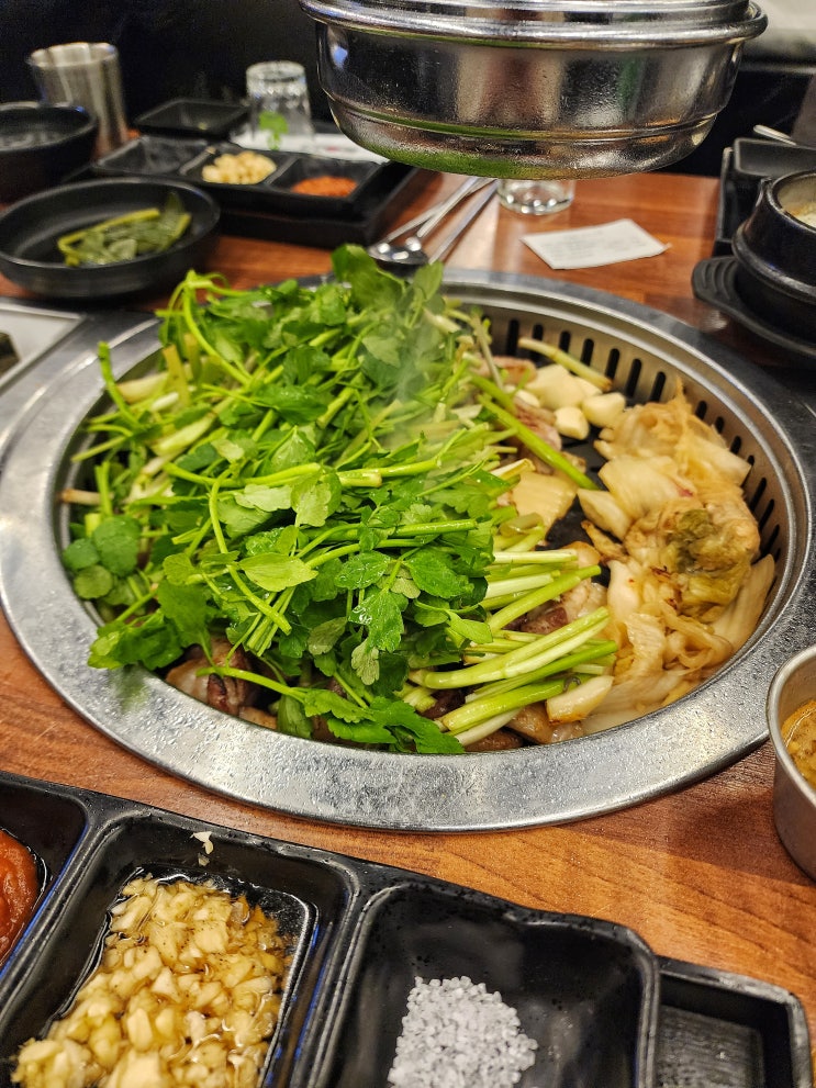 [분당 맛집] 숙성돼지 분당본점 | 삼겹살 과 미나리조합을 아시나요? 