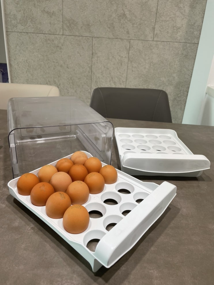  올에그 왕란 계란트레이로 냉장고 깔끔하게 정리하기:) 계란보관법