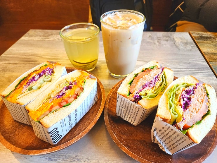  용인 중동 샌드위치 숲 카페 단호박 참치 샌드위치 먹은 후기