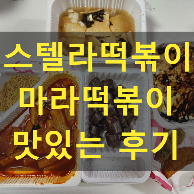 별 찍어 먹는 스텔라떡볶이 충남홍성법원점 마라떡볶이 맛집 후기
