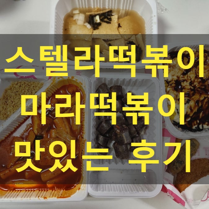  별 찍어 먹는 스텔라떡볶이 충남홍성법원점 마라떡볶이 맛집 후기
