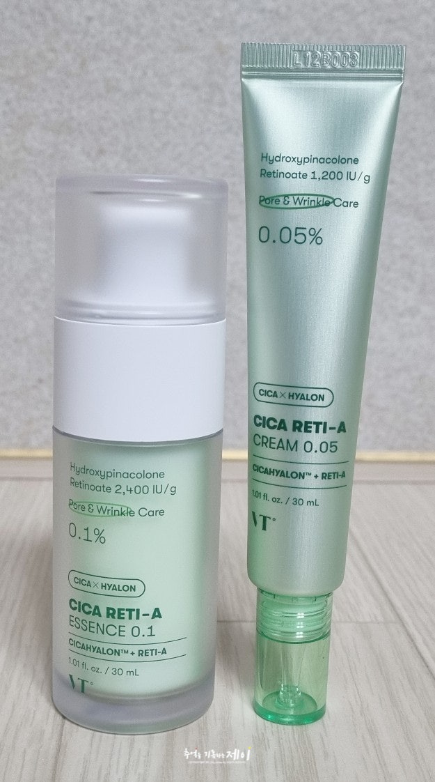  순한 레티놀크림 VT 시카 레티 - 에이 크림 9일 사용 후기