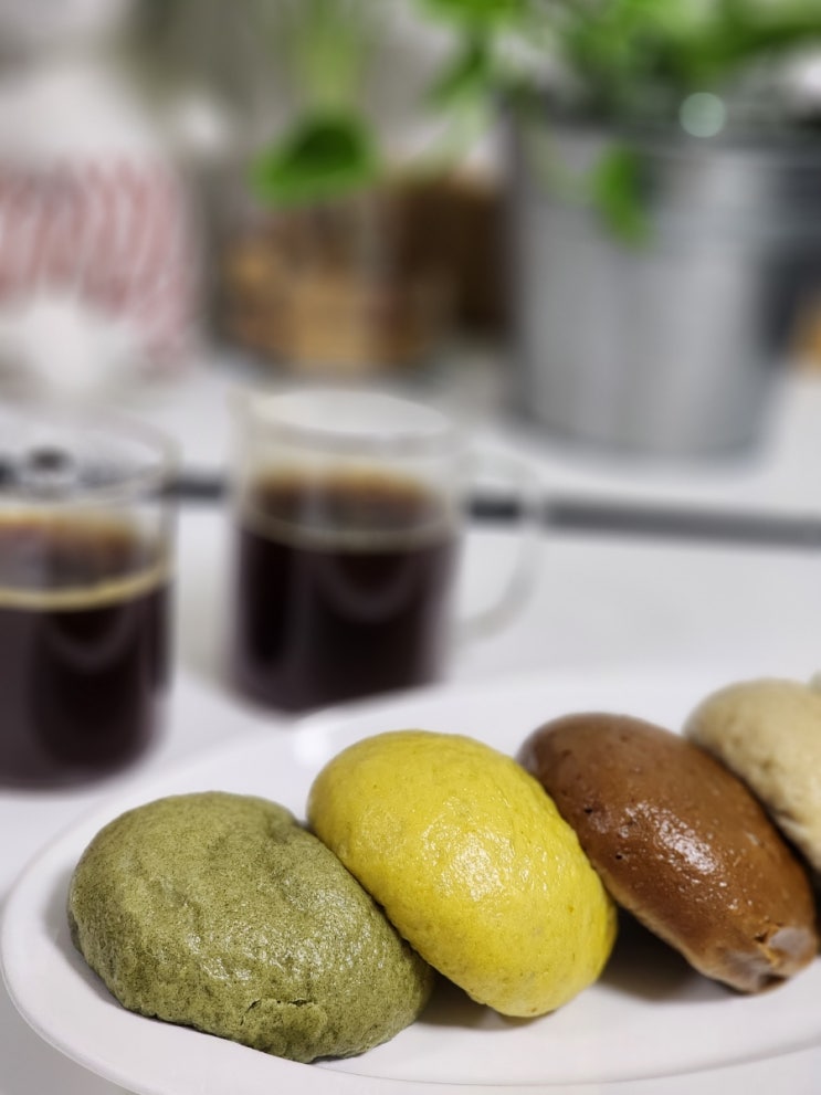  홈카페 커피 디저트 "오대박찐빵" 찐빵맛집 홈카페 브런치