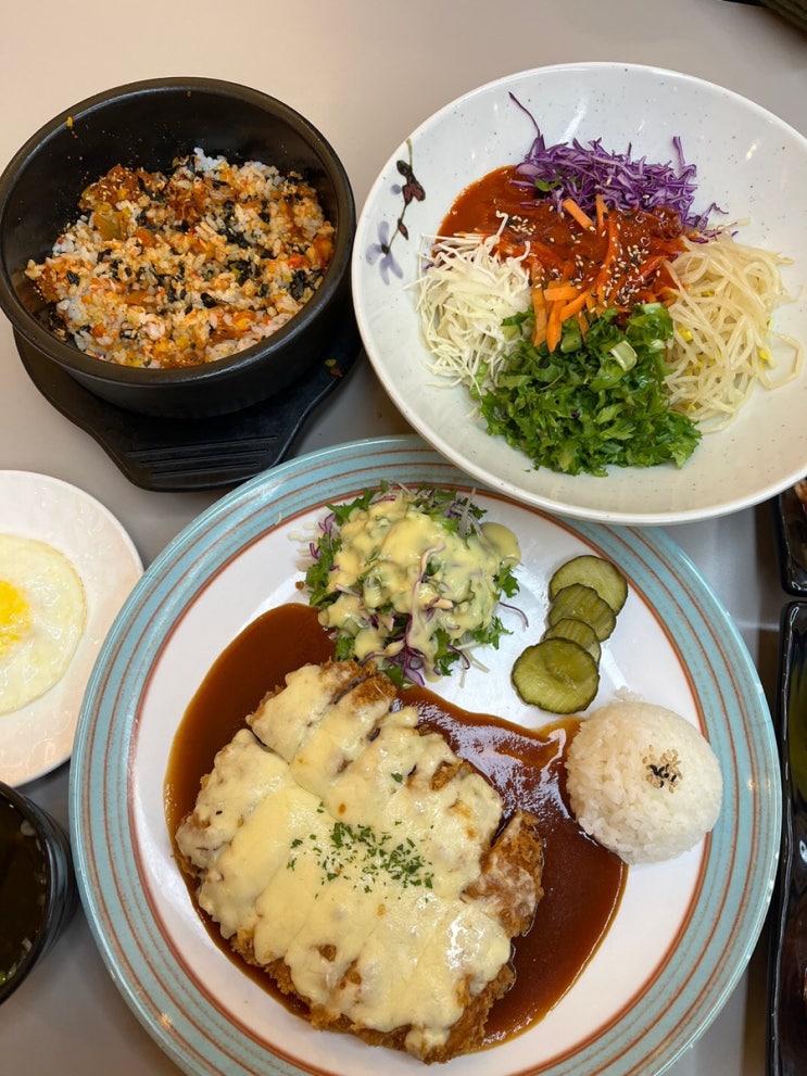  송도타임스페이스맛집 본가 수제돈까스 한식분식