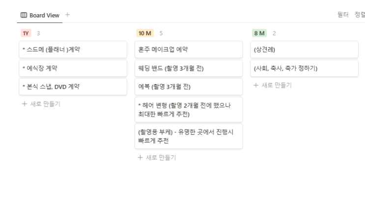  결혼 준비 순서 체크리스트 총정리 [ 본식 완료 ]