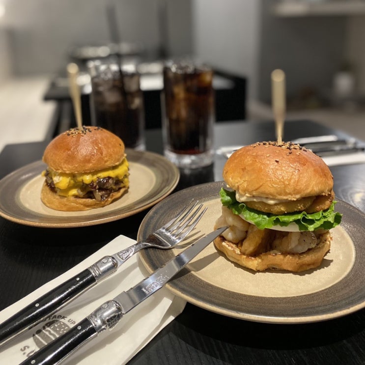  지축 수제버거 맛집 S.U.F 써프 buger 새우버거 대존맛