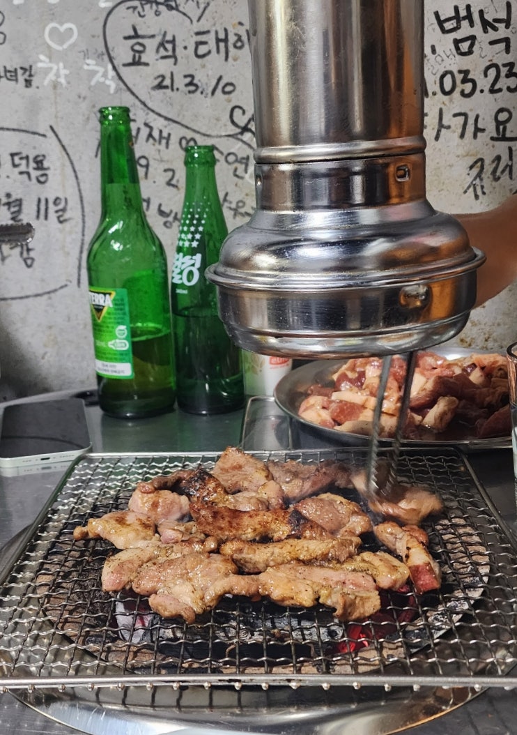 원주 맛집, 생고기 숯불구이가 일품인 '나우구이집'