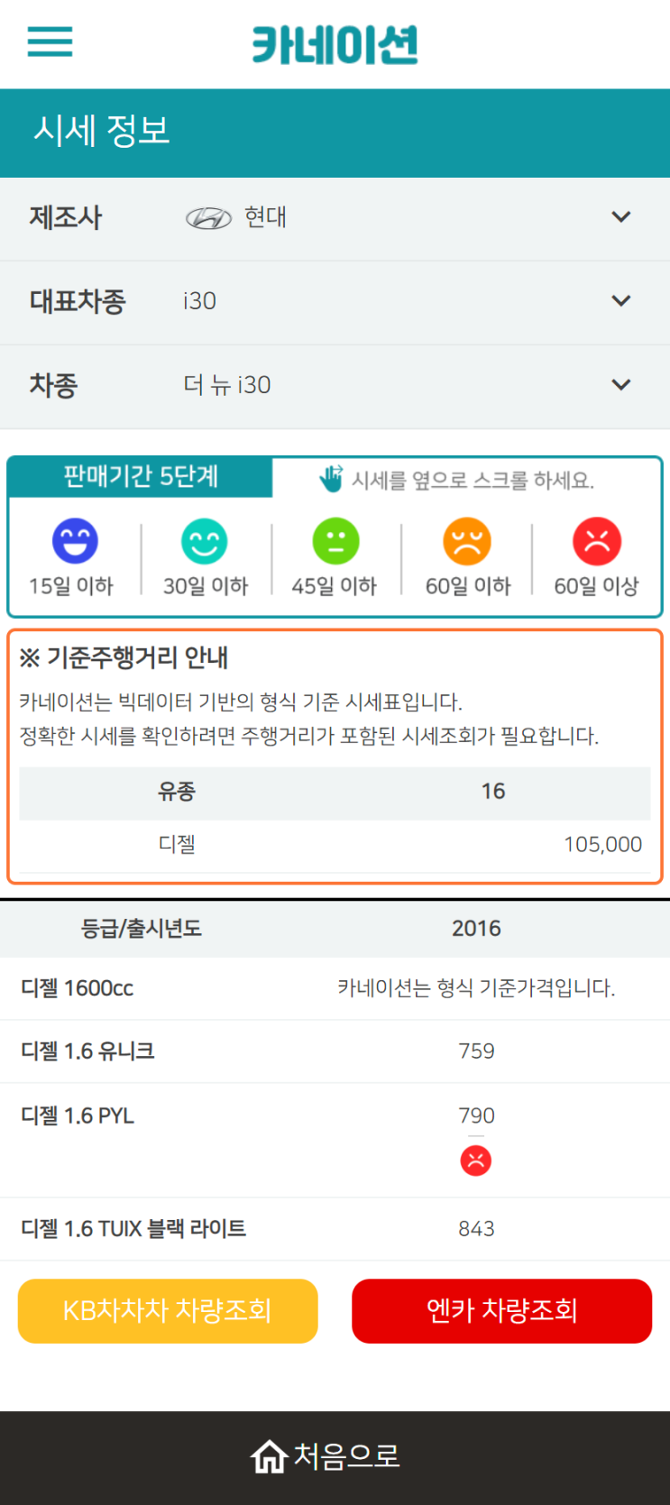 하우머치카 2023년 2월 더 뉴 i30 중고차시세.가격표 하우머치카 2023년 2월 더 뉴 i30 중고차시세.가격표