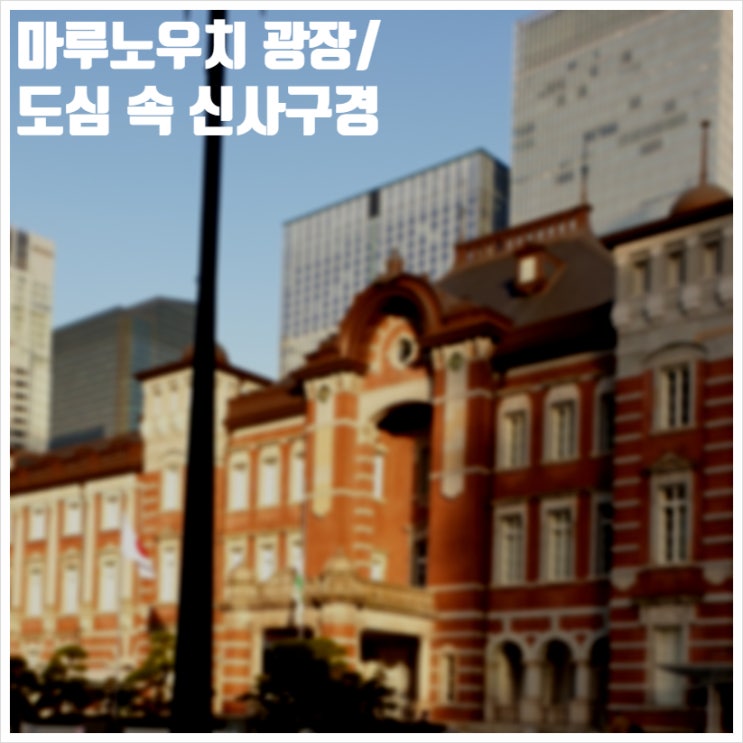  도쿄역 마루노우치 역앞 광장 및 도심 속 신사구경