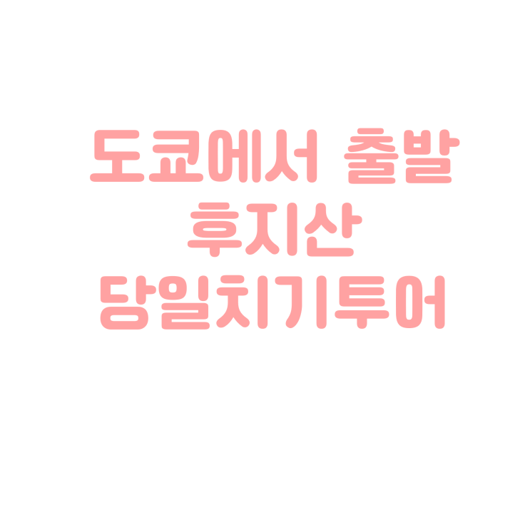  벚꽃시즌 도쿄에서 출발하는 후지산 당일치기 투어 어떠세요?