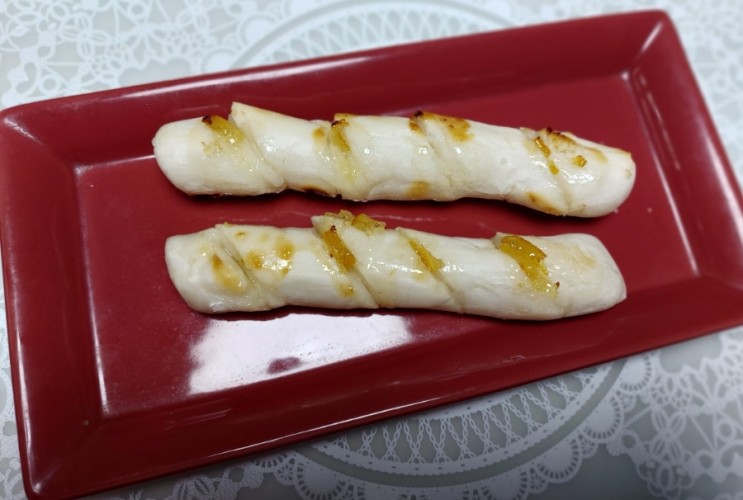 떡 간식: 가래떡 맛있게 구워 먹는 법 유자청 품은 가래떡