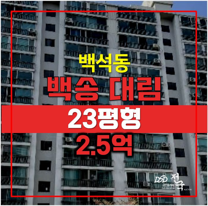 일산 백석동아파트 백송 대림 23평형 2.5억 일산 백석동아파트 백송 대림 23평형 2.5억