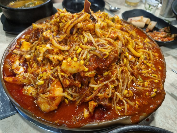  동삭동 맛집 평택 배다리감자탕 해물 등뼈 가득 해물등뼈찜