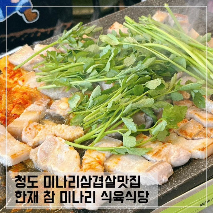  청도 미나리삼겹살 맛집 한재 참 미나리 식육식당; 청도맛집 추천