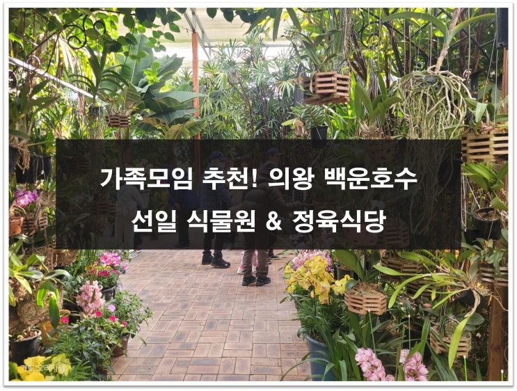  의왕 백운호수 선일식물원 & 정육식당 4계절 가족모임 추천! (내돈내산)