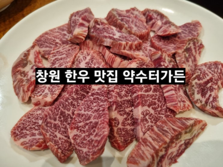  창원 소고기 맛집 약수터가든 마산 한우 생갈비