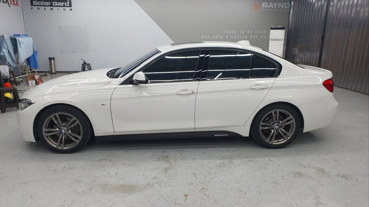 부산사상주례 BMW320d레인보우V90썬팅틴팅재시공