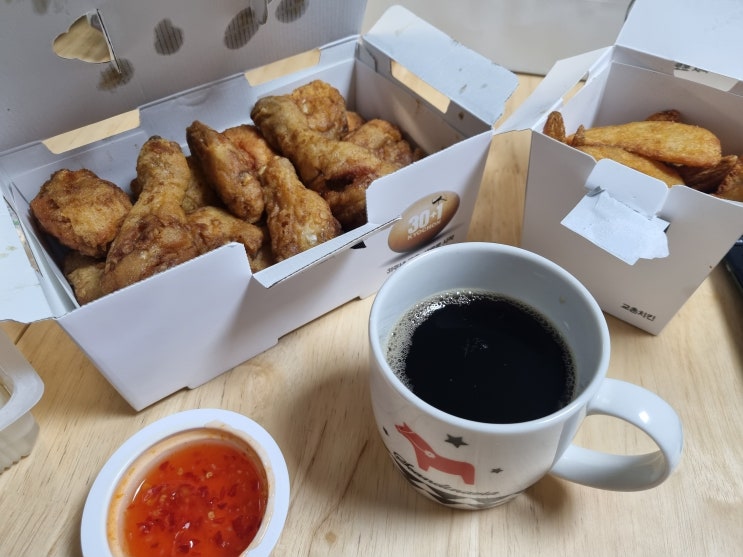  선물 받은 교촌치킨 오리지날 웨지감자세트 리뷰!!