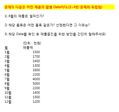  이직면접시 실제 활용되는 엑셀문제 공유드립니다. 실무엑셀 test를 통한 지원자 검증방법(실무면접시 사용)