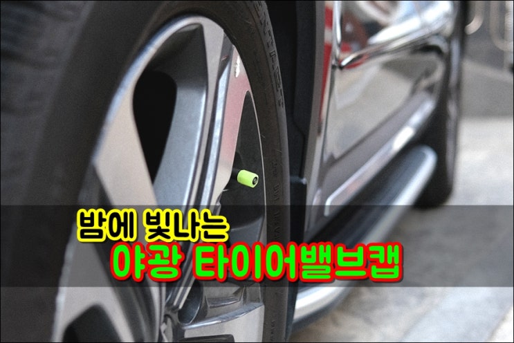  쏘렌토 MQ4 타이어구찌 야광 타이어밸브캡 귀여운 튜닝