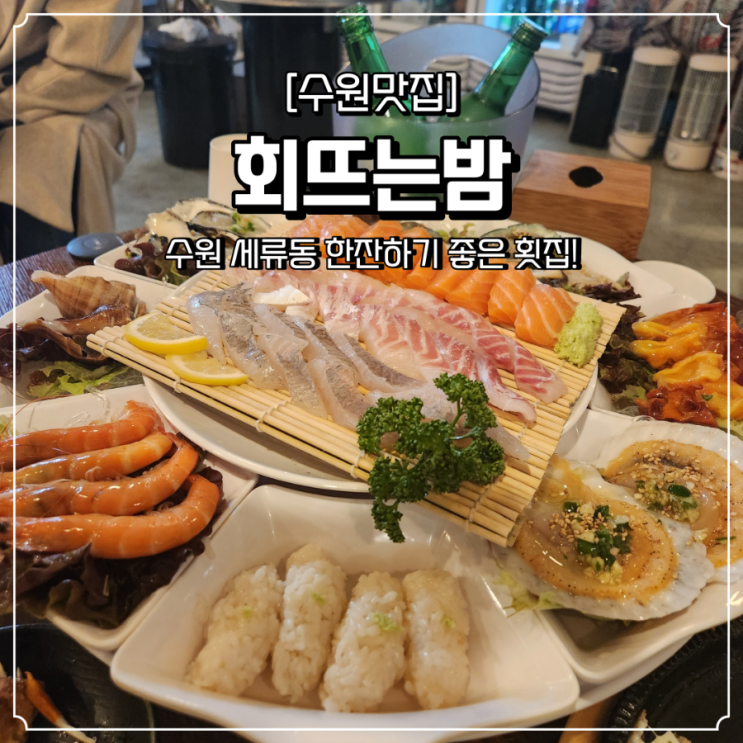  세류동 횟집 한잔하기좋은 회뜨는밤
