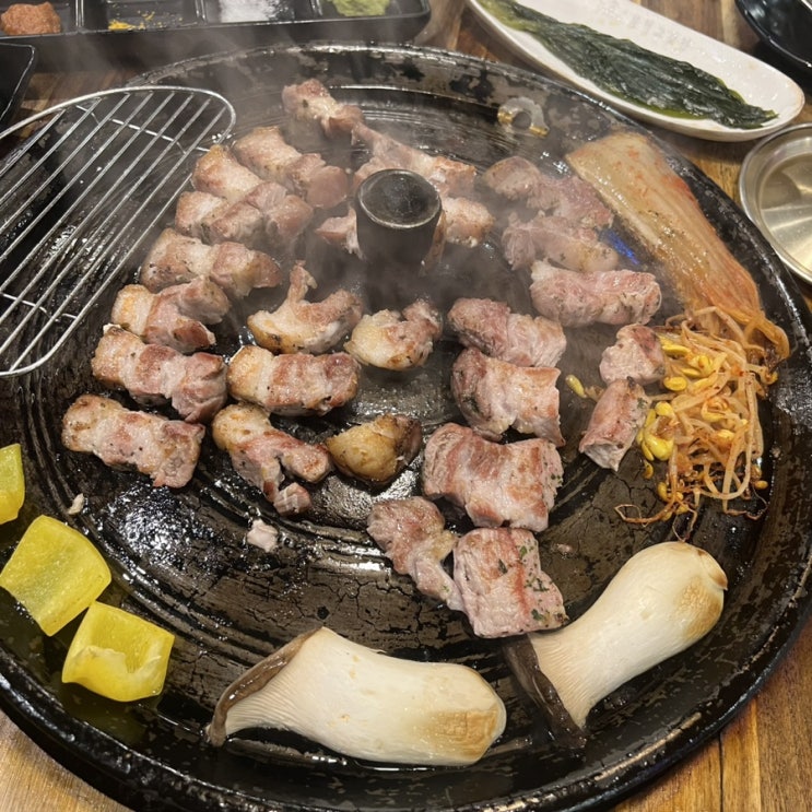  방이먹자골목 통구이 삼겹살 맛집 | 화덕고깃간 방이점