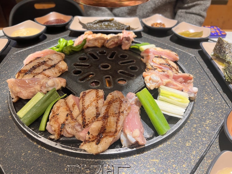  미금역 맛집 팔각도 메뉴 숯불 닭갈비 닭구이 하이볼 후기