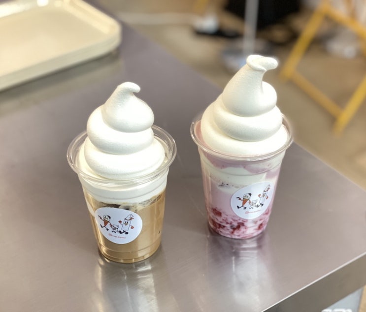  일산 밤리단길 데이트 카페 고소하고 담백한 아이스크림 라떼가 맛있는 레벨포커피