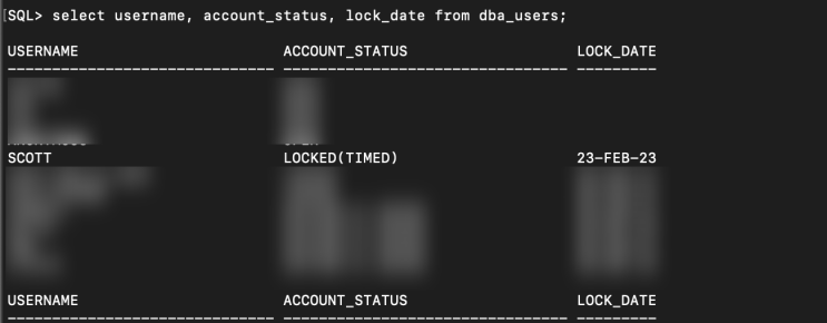 Could not get JDBC Connection; the account is locked;