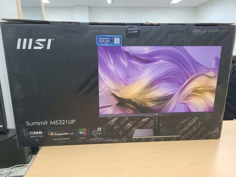 MSI 32인치  써밋 MS321UP 4K 모니터 사용기