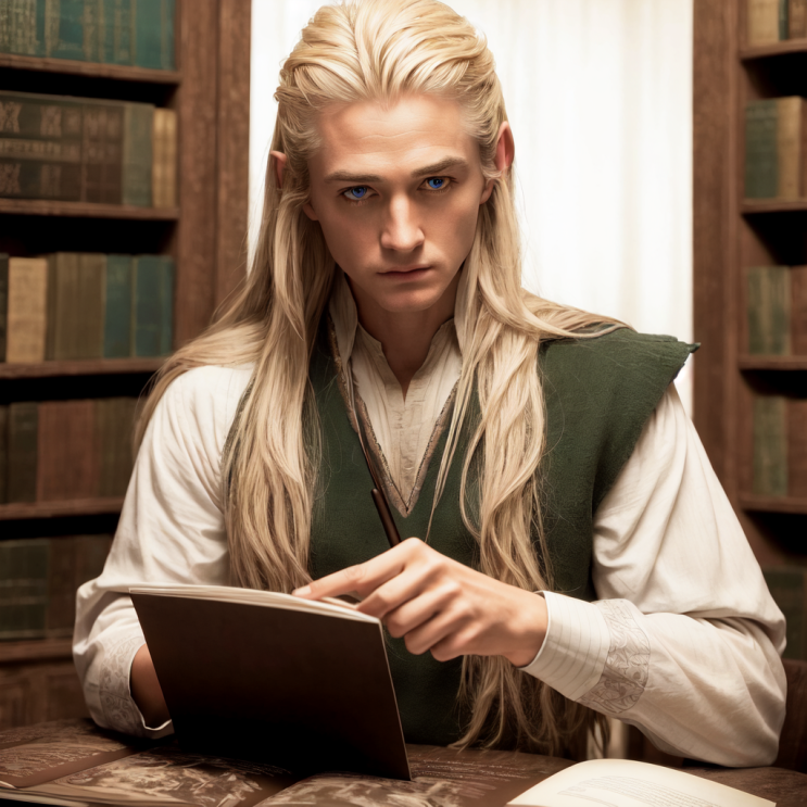  인공지능 실사화 # 2 : Legolas is studying