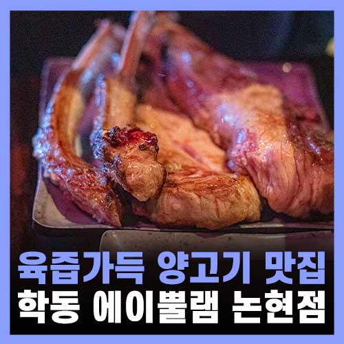  학동역 압구정역 맛집 에이뿔램 논현점