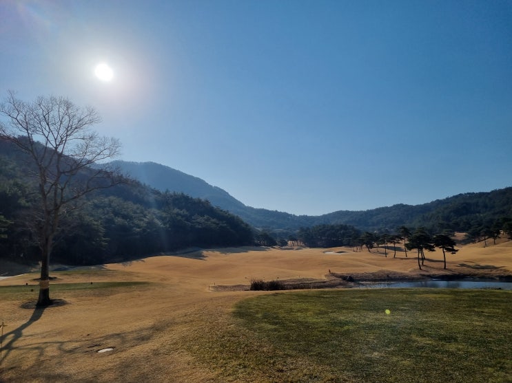  겨울철에 다녀온 순천 파인힐스CC