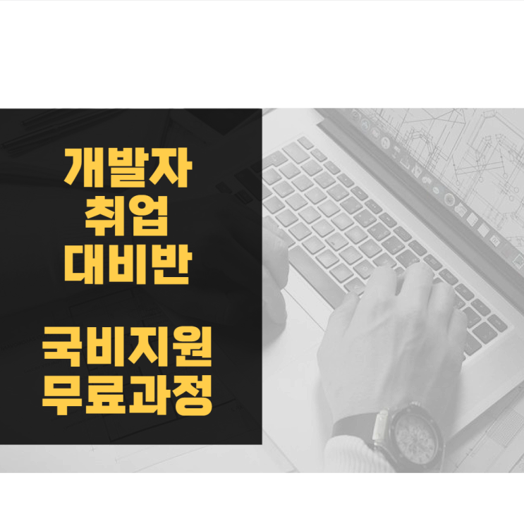  개발자 국비지원 무료 과정
